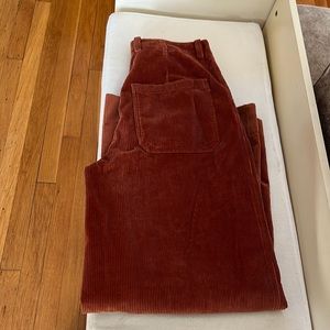 Corduroy wide leg trousers by Elizabeth and James.